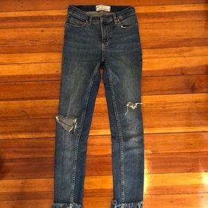 Free People Raw High Rise Jeggings